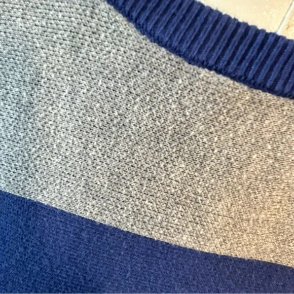 Fever gray blue black long sleeve light colour blocked sweater Size M - Picture 2 of 9